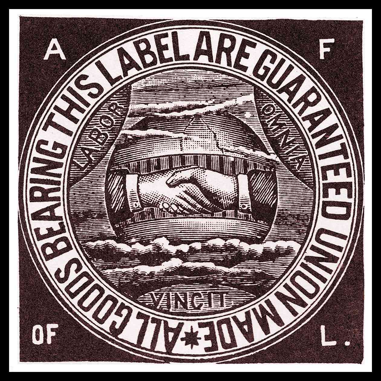 American Federation of Labor union label, circa 1900