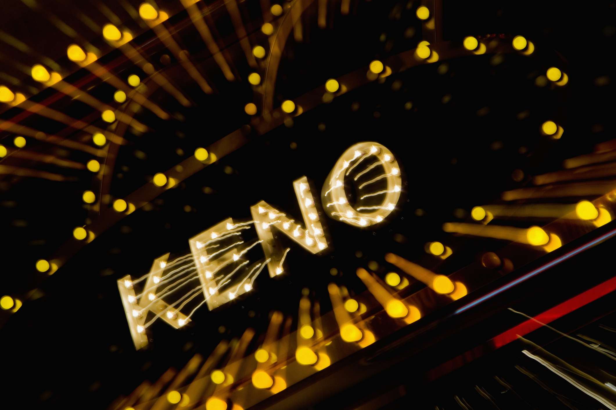 Keno neon sign in Las Vegas