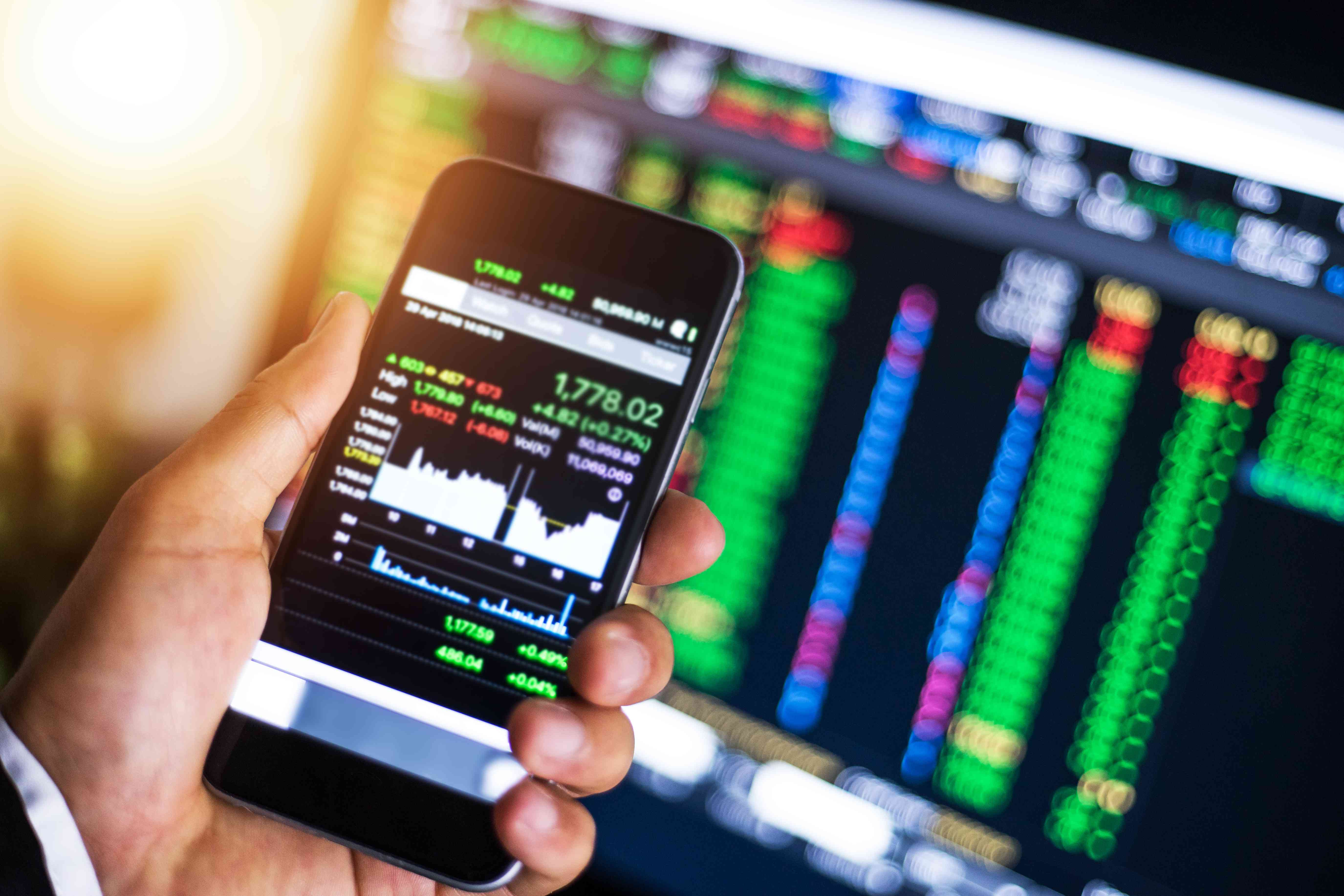 Making trading online on the smart phone